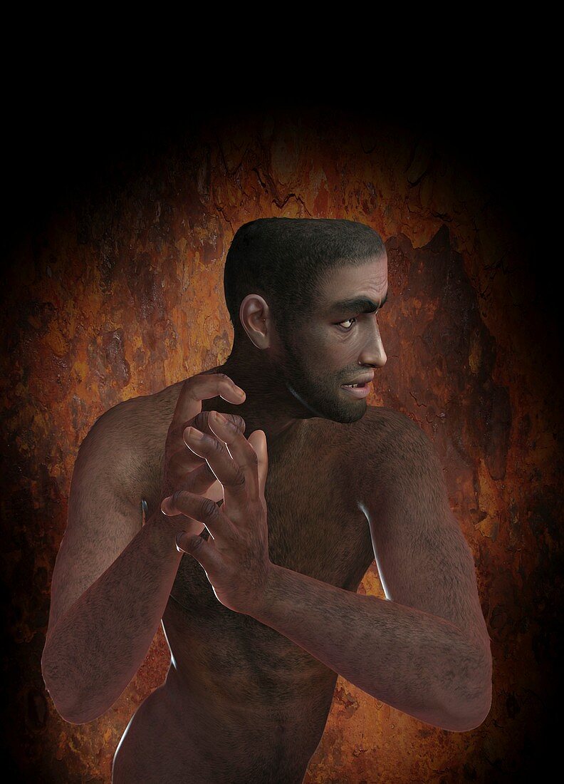 Neanderthal man,artwork