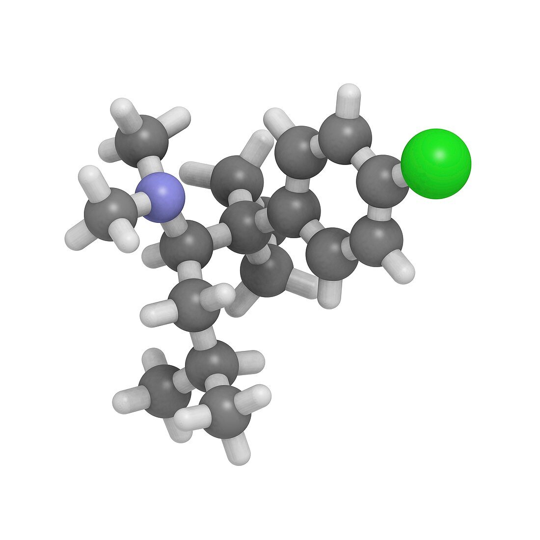 Sibutramine anti-obesity drug molecule