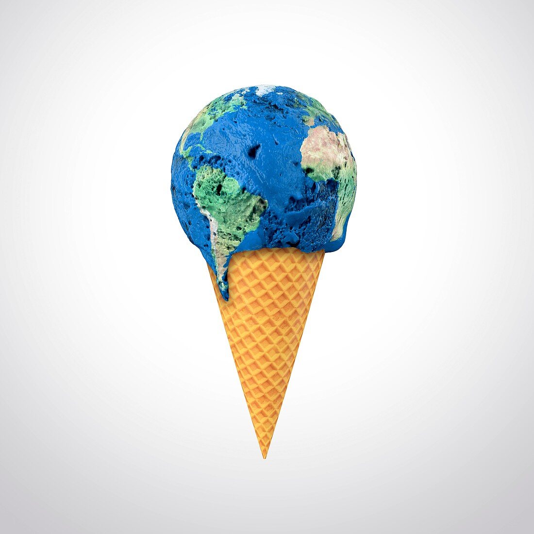 Global warming,conceptual artwork