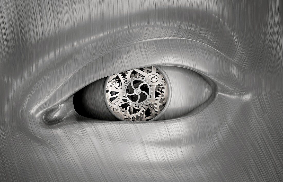 Mechanical eye,conceptual artwork