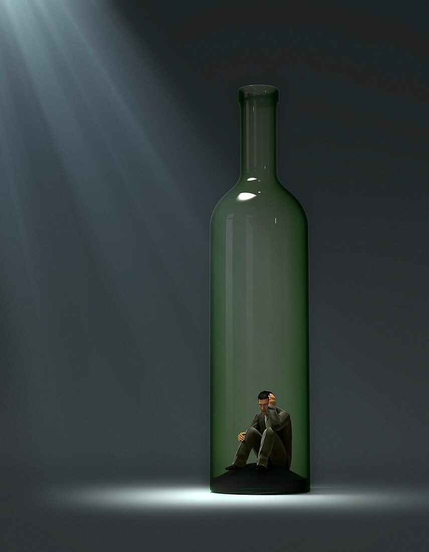 Alcoholism,conceptual artwork