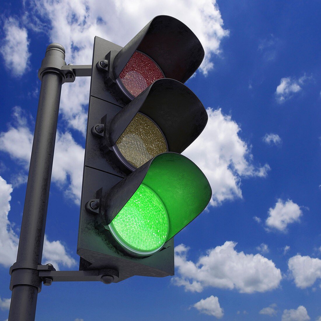 Green traffic light,artwork