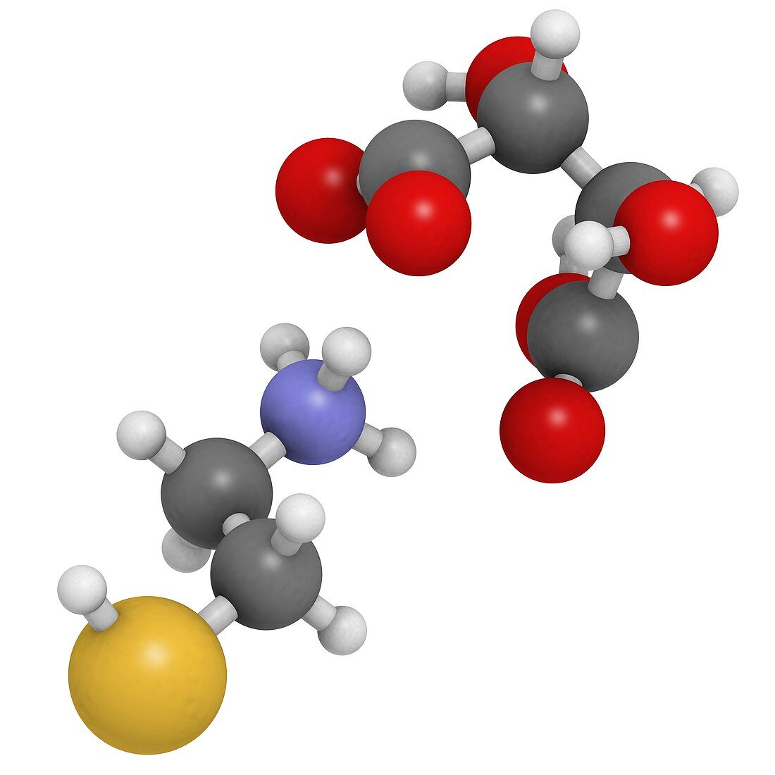Cysteamine bitartrate drug molecule