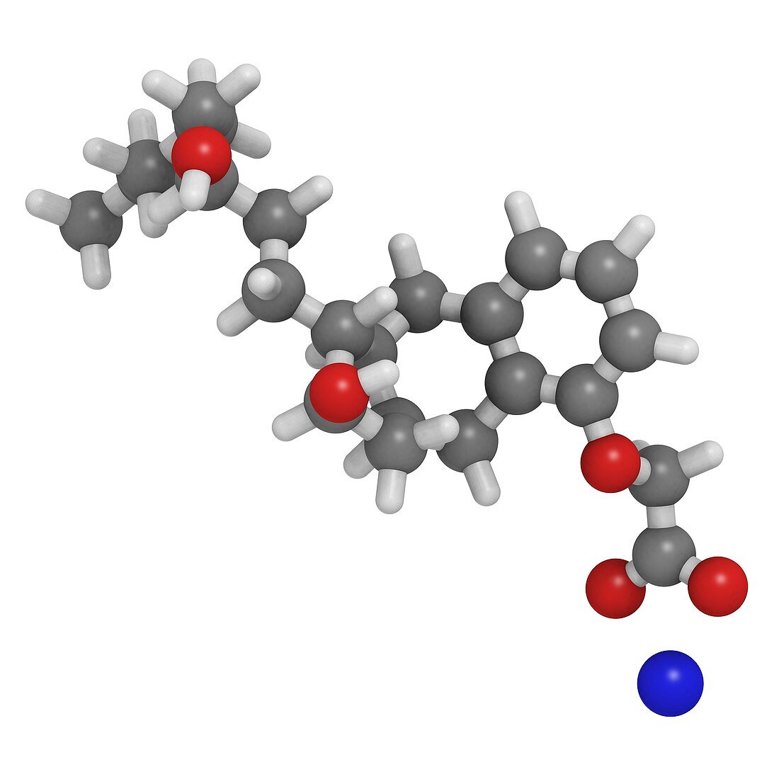 Treprostinil drug,molecular model