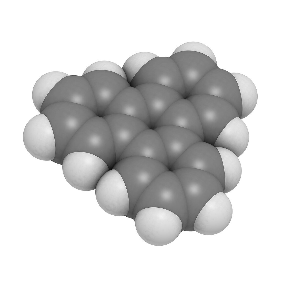 Triphenylene hydrocarbon molecule