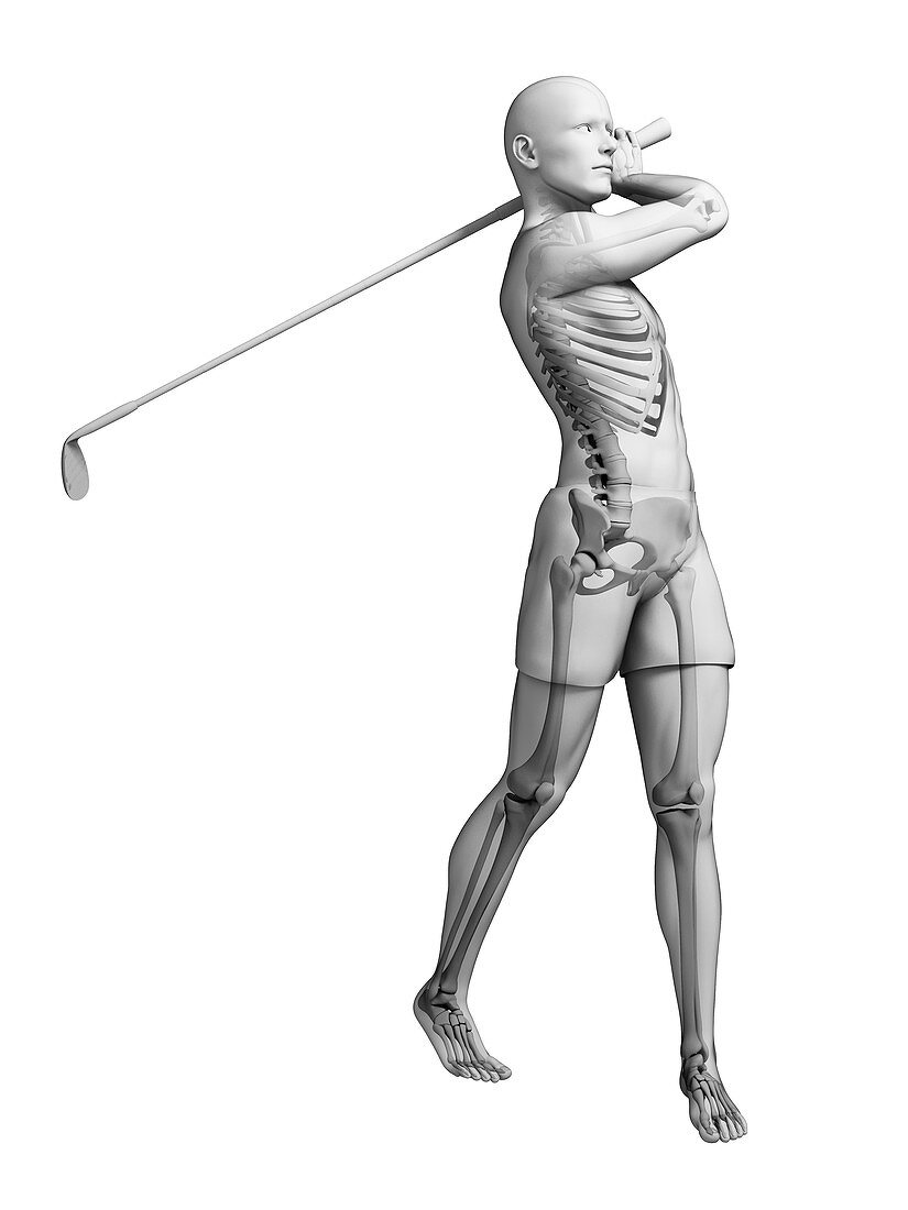 Golf player,artwork