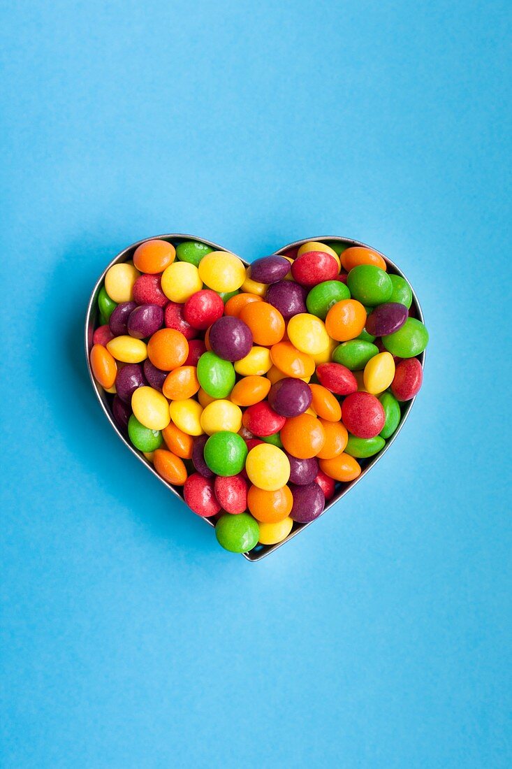 Sweets in a heart shape