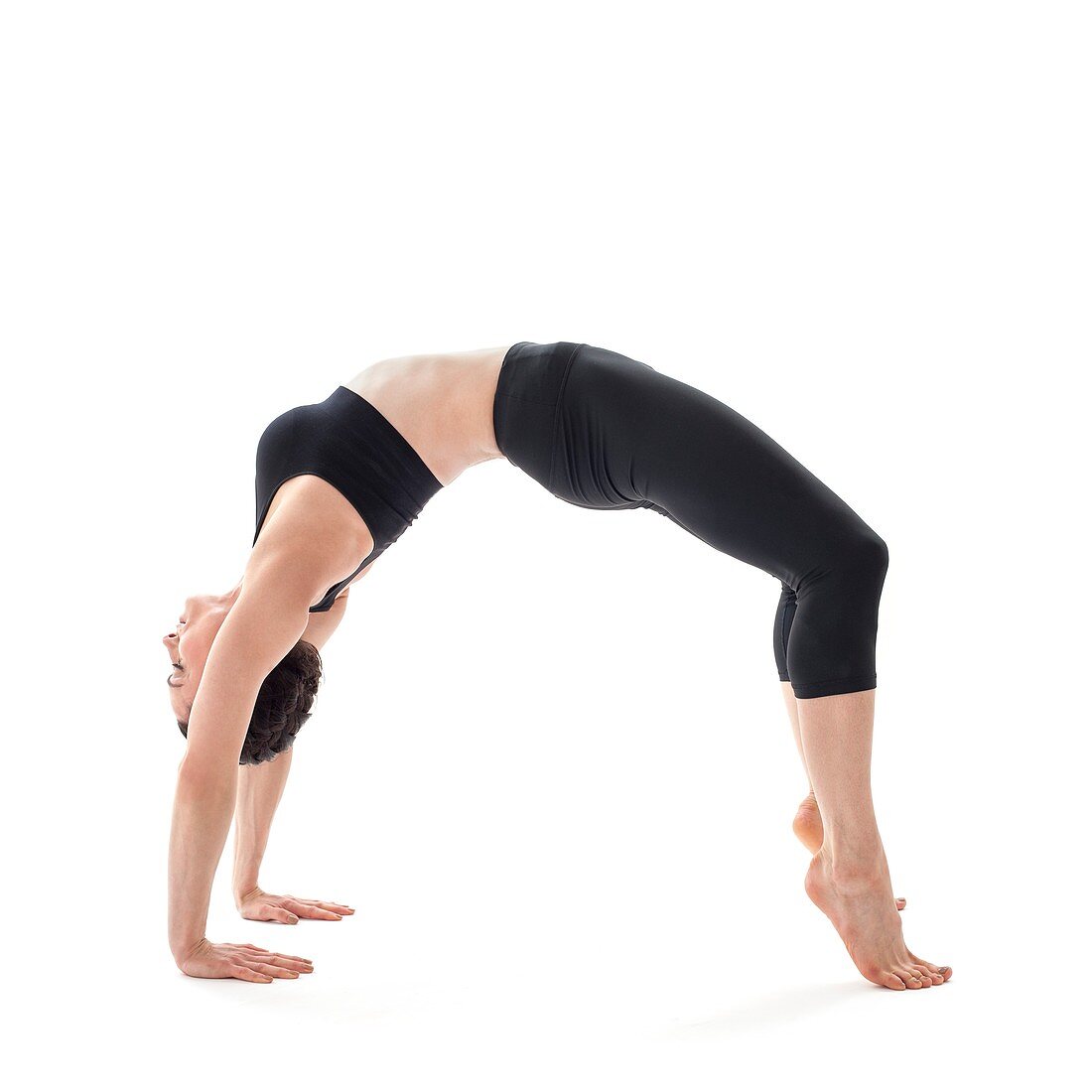 Woman practicing yoga