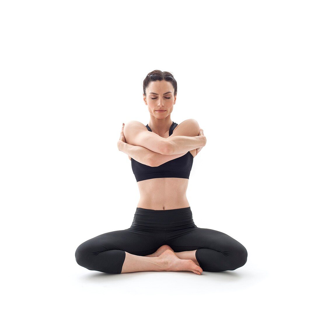 Woman practicing yoga