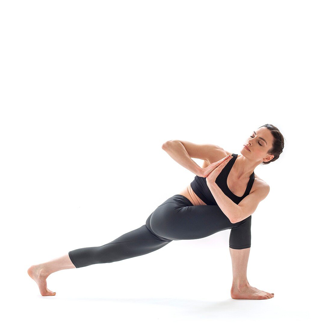 Woman practicing yoga