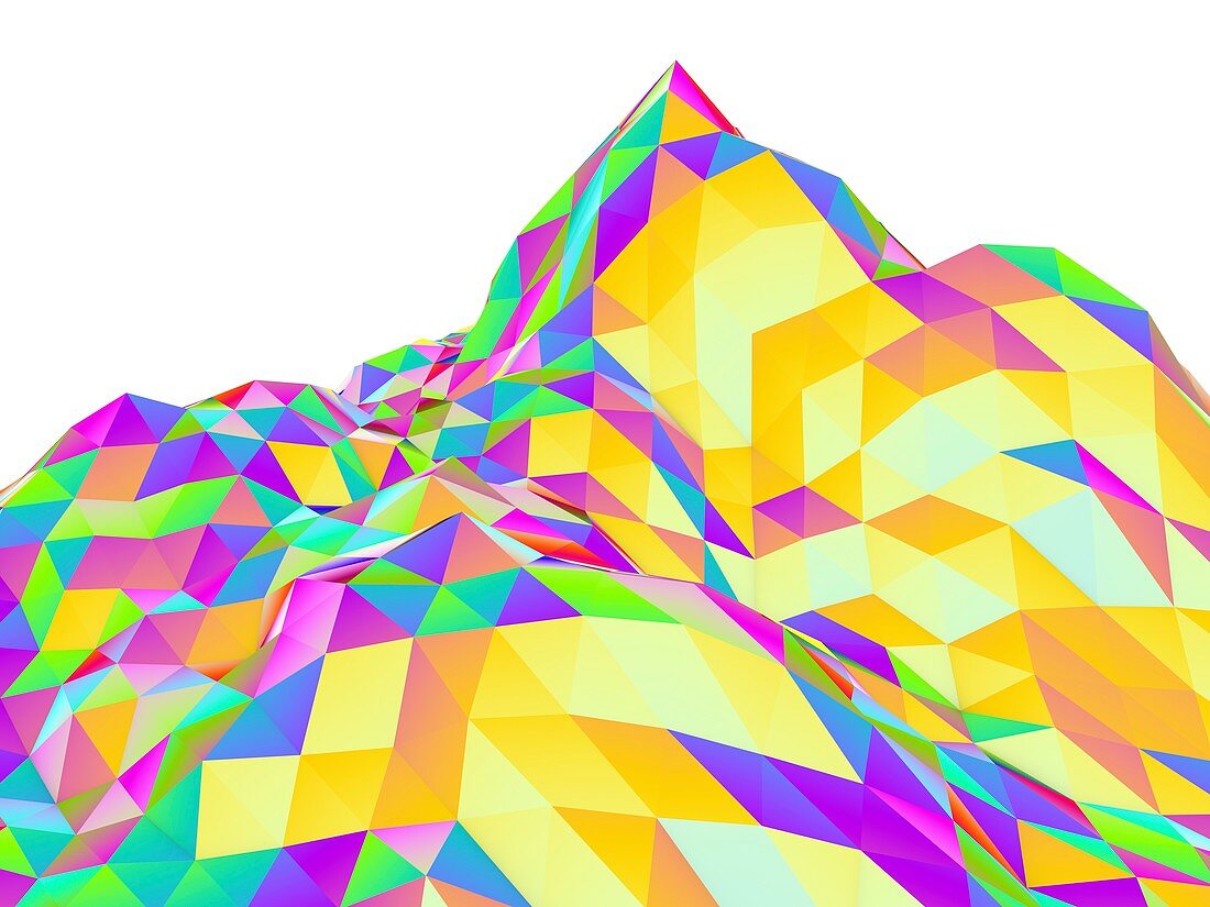 Abstract landscape of polygons