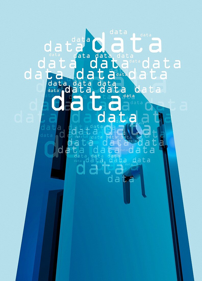 Data vault,conceptual artwork