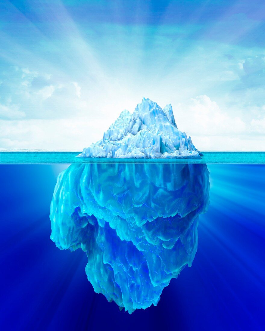 Tip of an iceberg,artwork