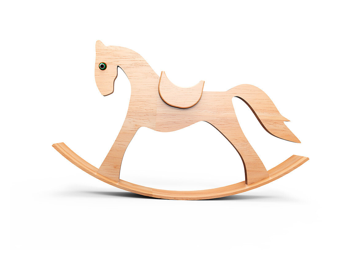 Wooden toy horse