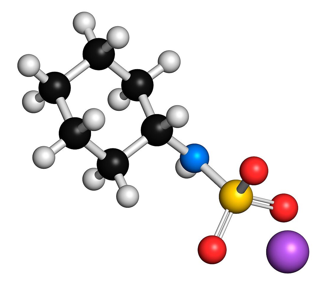 Sodium cyclamate sweetener molecule