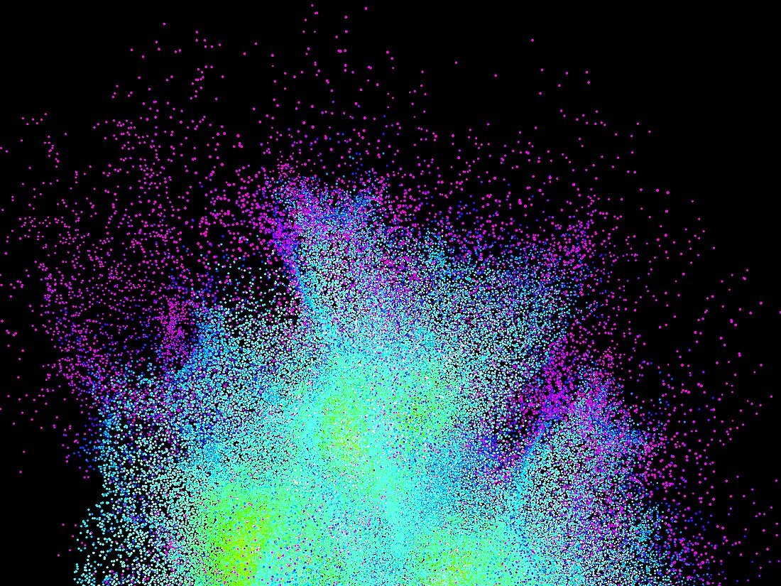 Particle burst,artwork