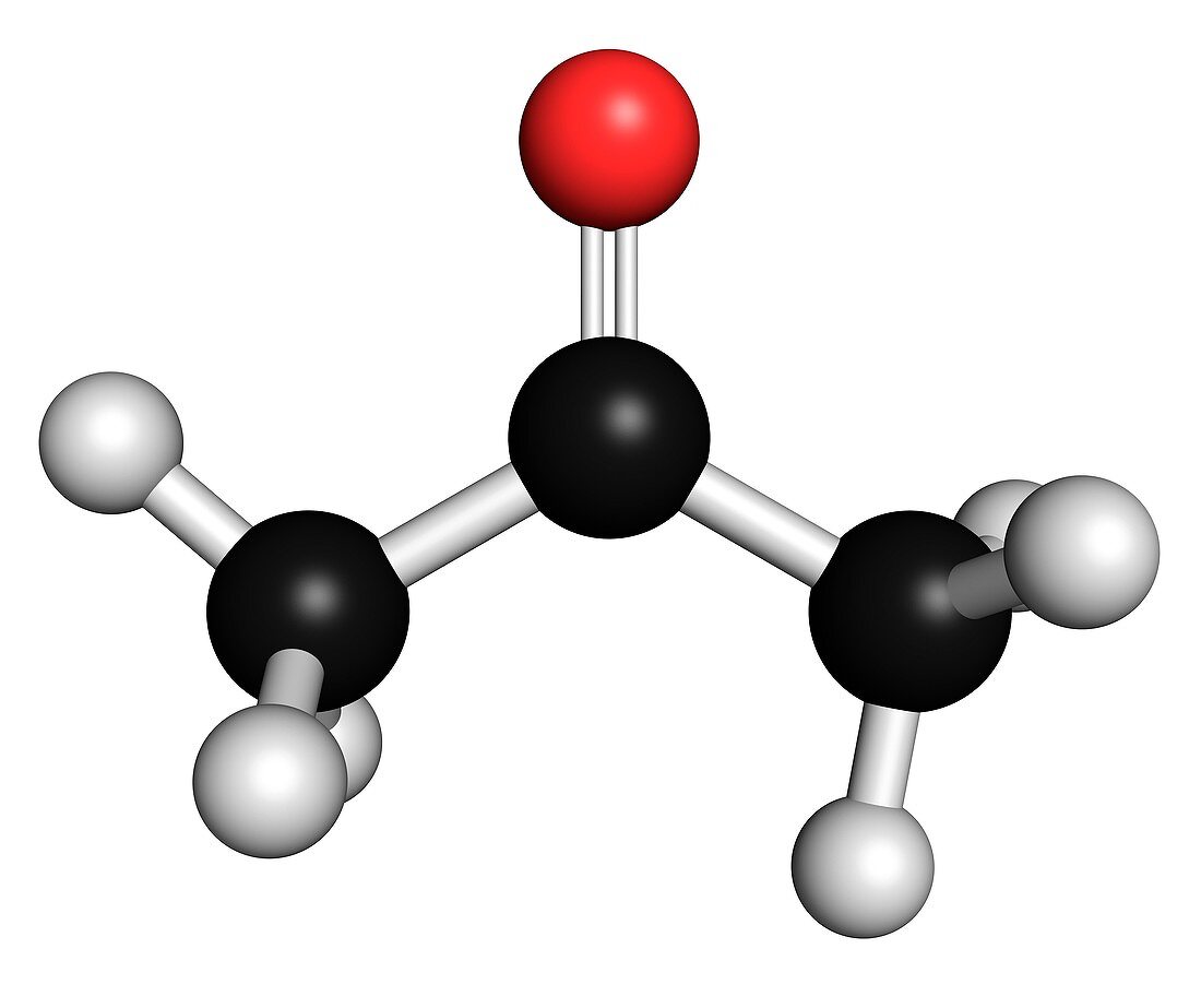 Acetone solvent molecule