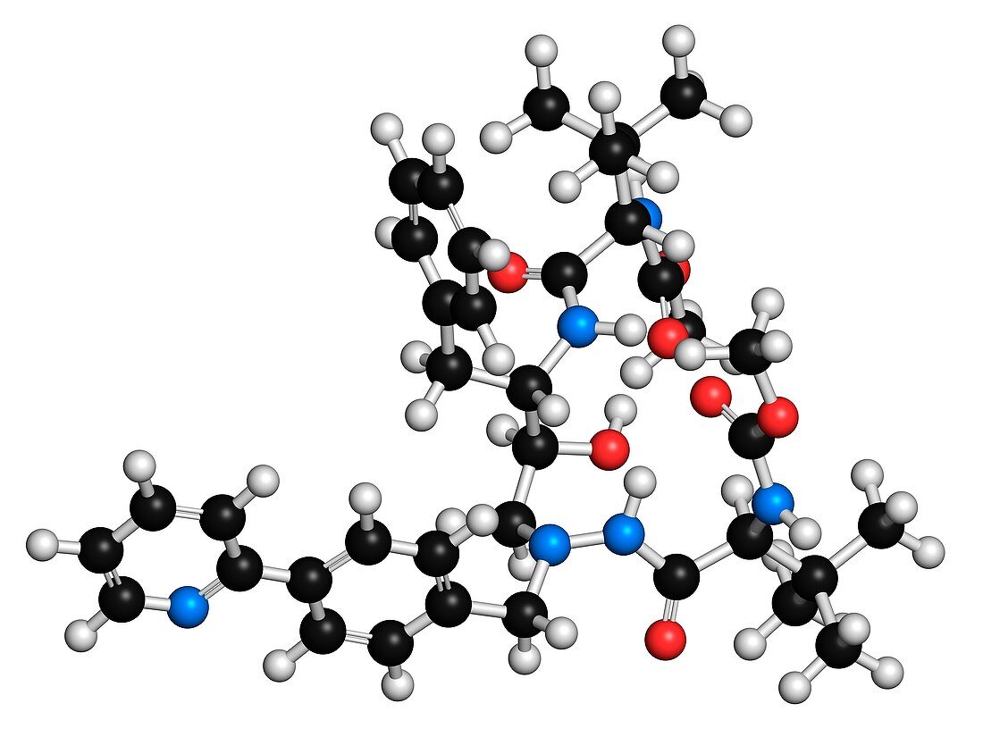 Atazanavir HIV drug molecule
