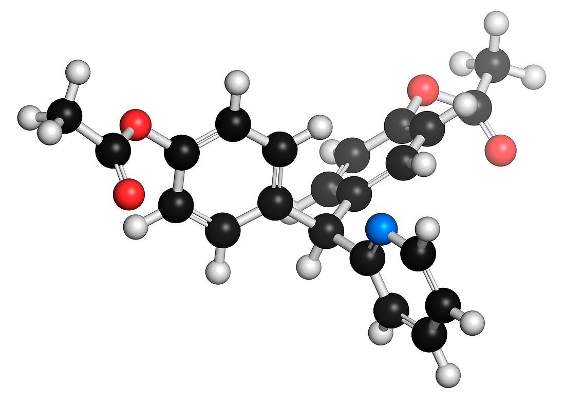 Bisacodyl laxative drug molecule