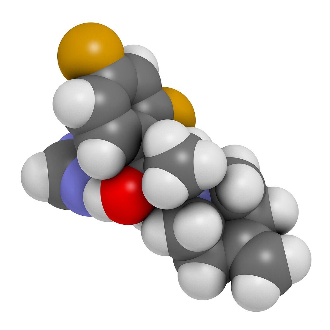 Efinaconazole antifungal drug molecule