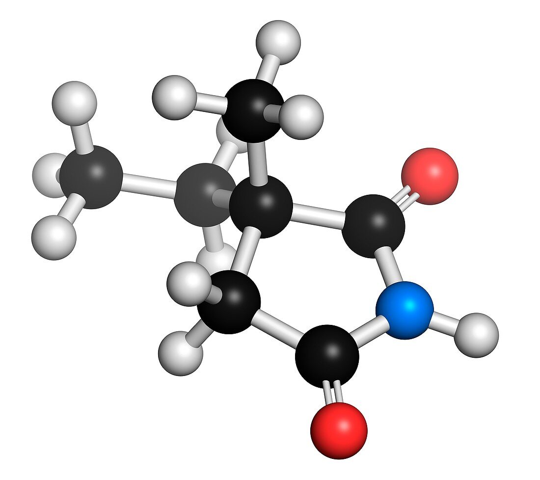 Ethosuximide anticonvulsant drug molecule