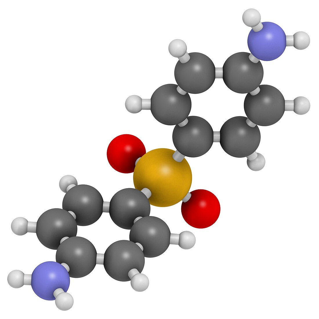 Dapsone antibacterial drug molecule