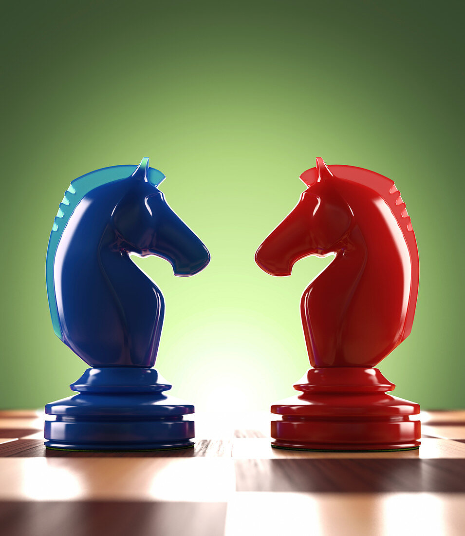 Knight chess pieces,illustration