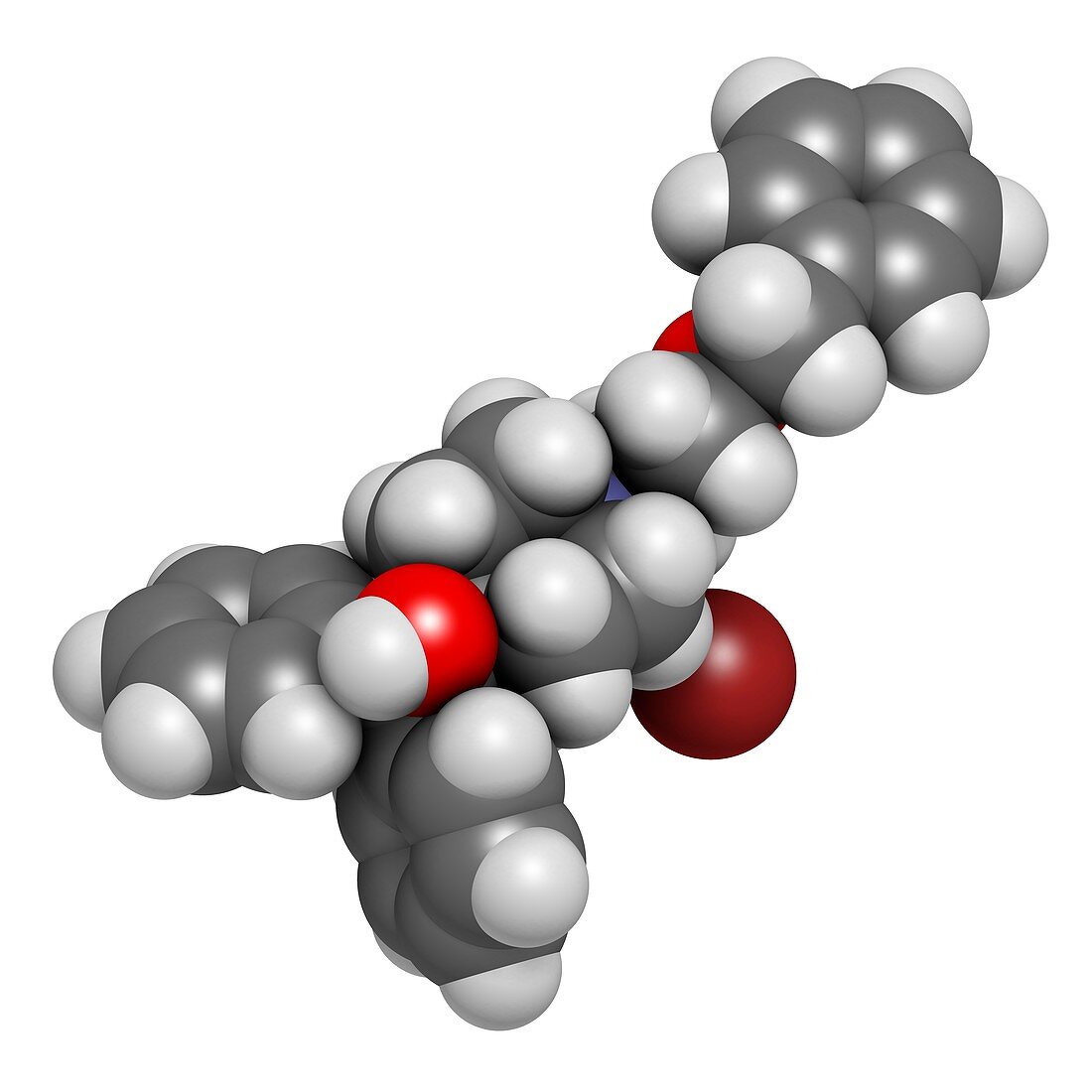Umeclidinium bromide COPD drug molecule