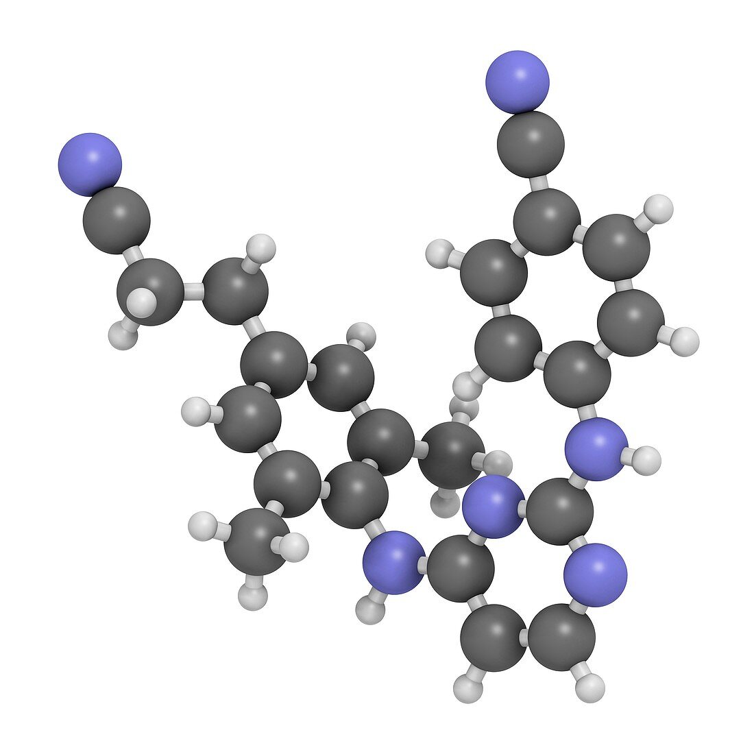 Rilpivirine HIV drug molecule