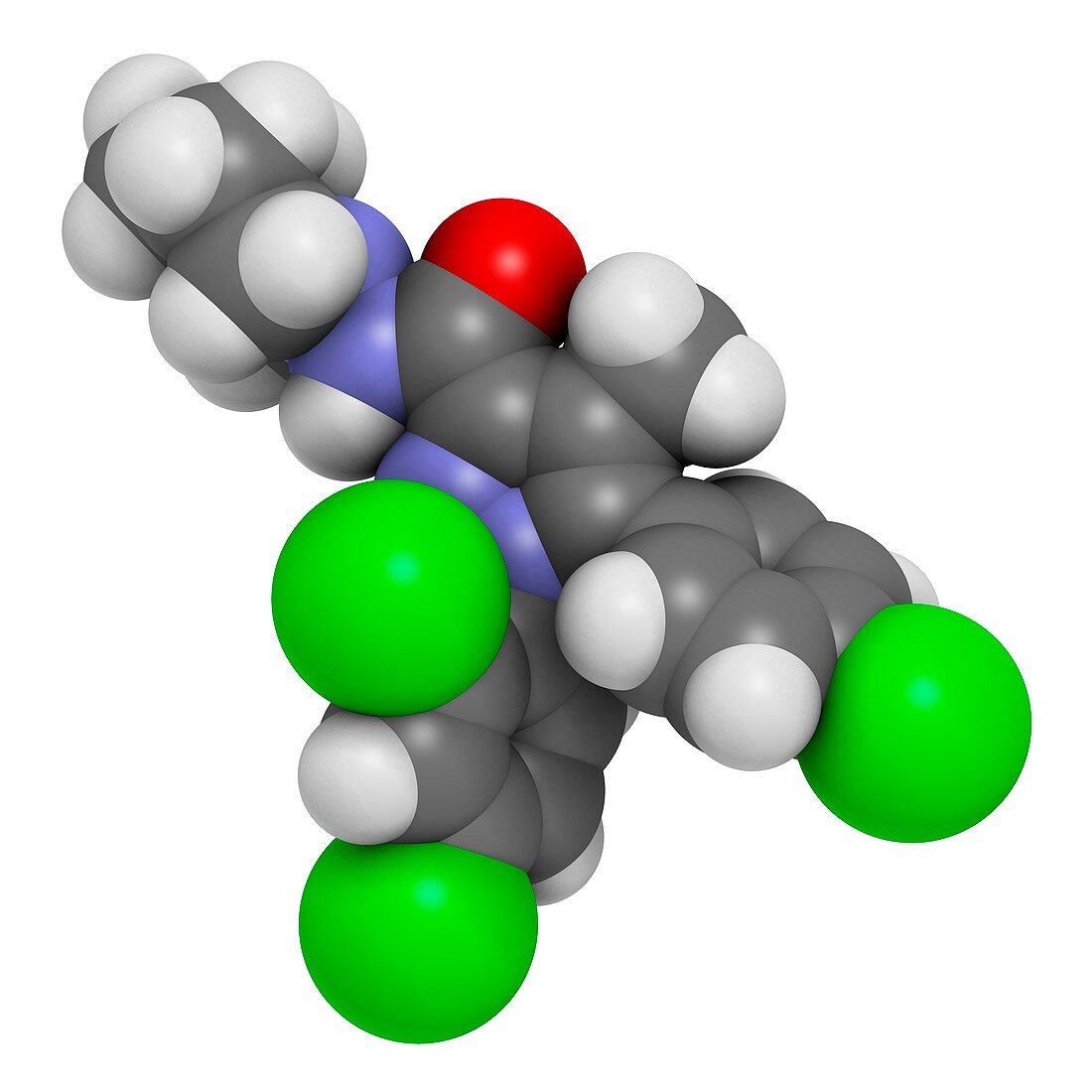 Rimonabant obesity drug molecule