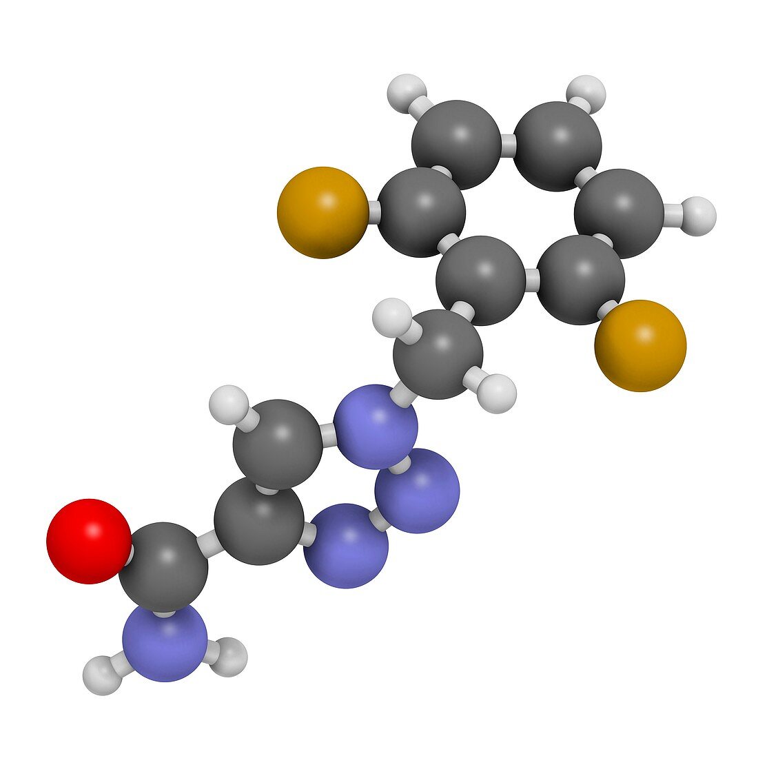 Rufinamide seizures drug molecule