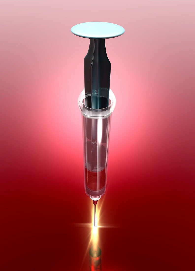 Syringe,illustration