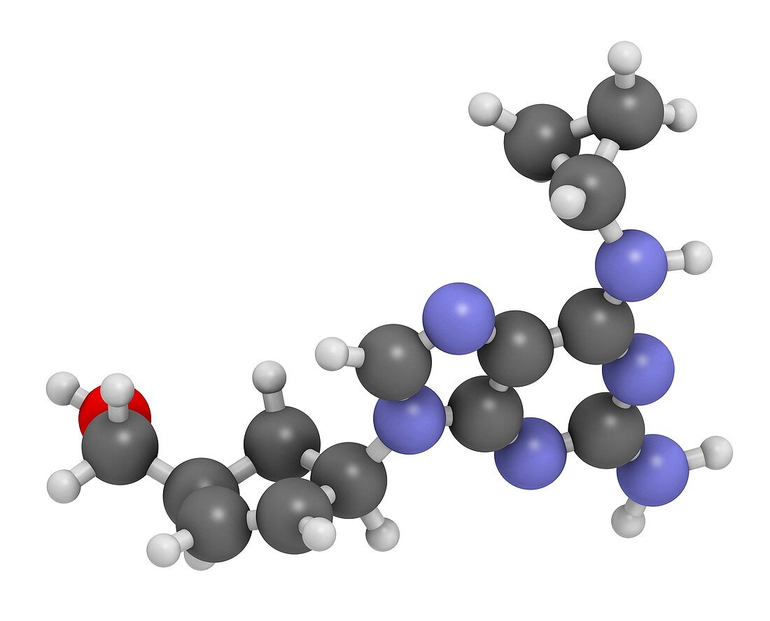 Abacavir HIV drug molecule
