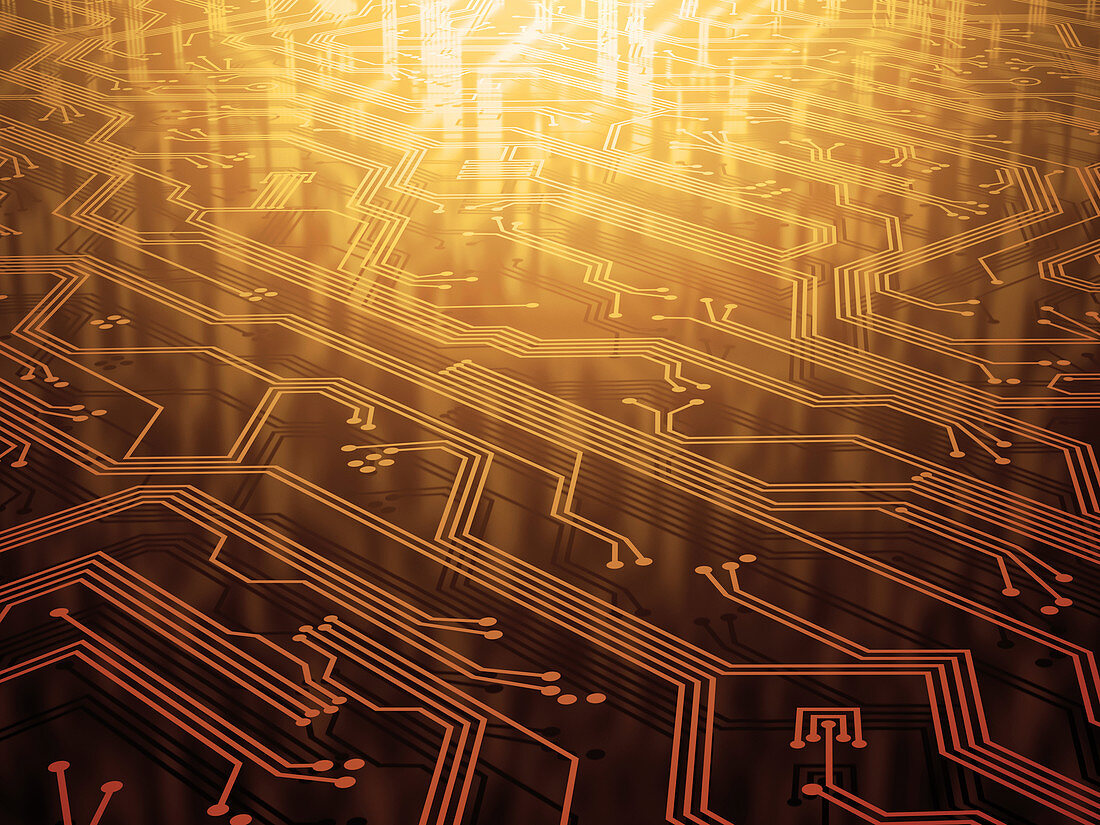 Electronic circuit,illustration