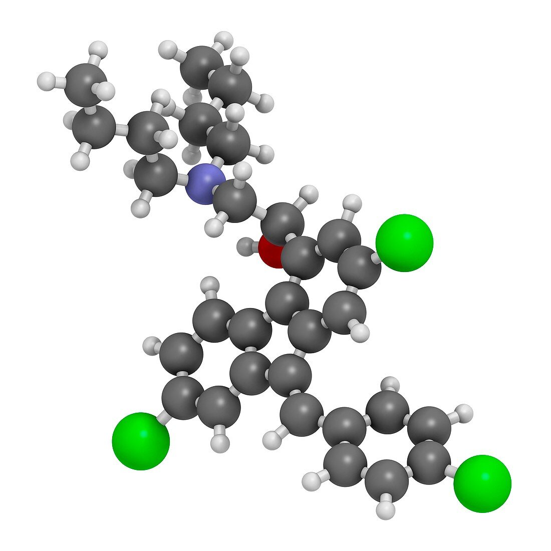 Lumefantrine antimalarial molecule