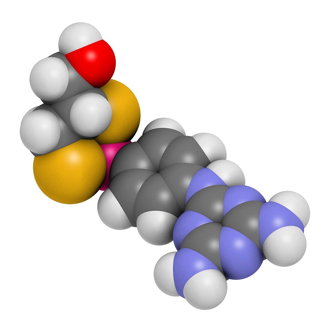 Melarsoprol trypanosomiasis drug molecule