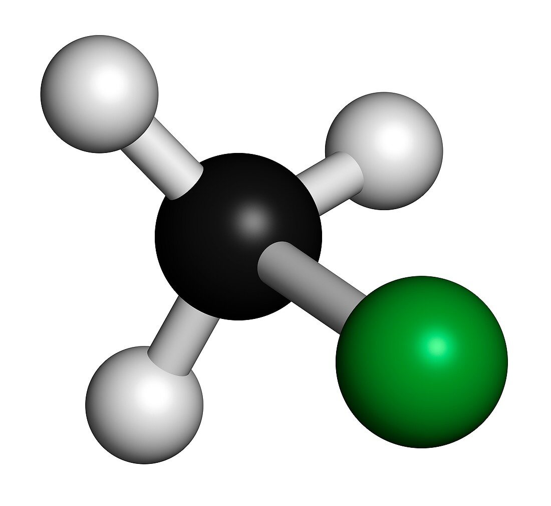 Chloromethane molecule