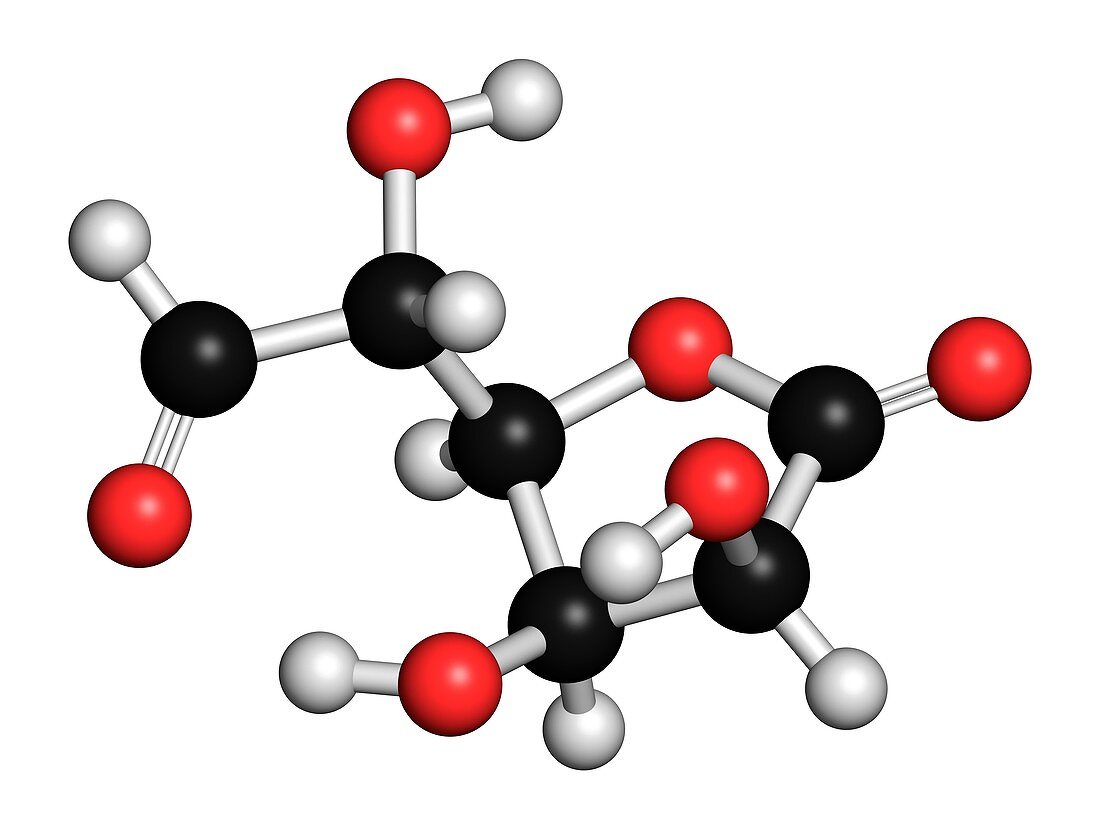 Glucuronolactone molecule