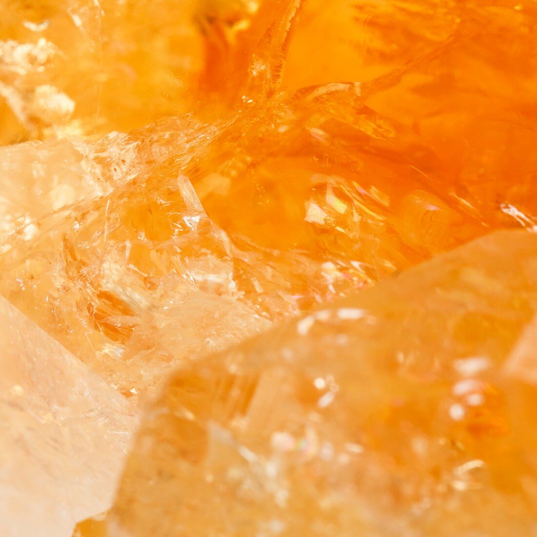 Raw citrine crystal