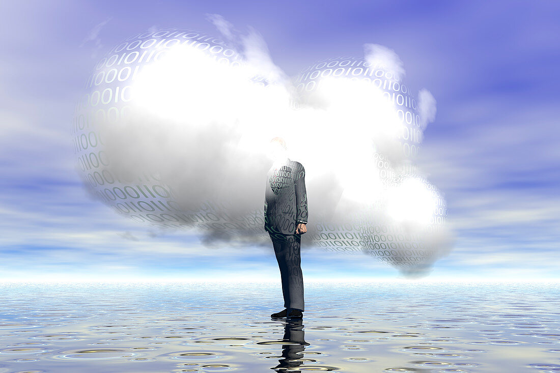 Cloud computing,illustration