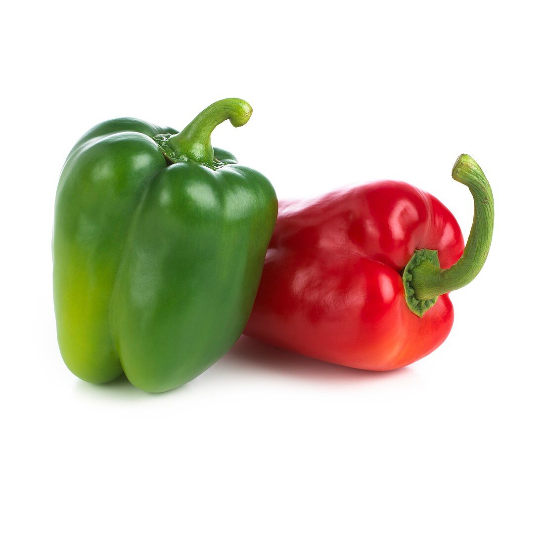 Red and green peppers