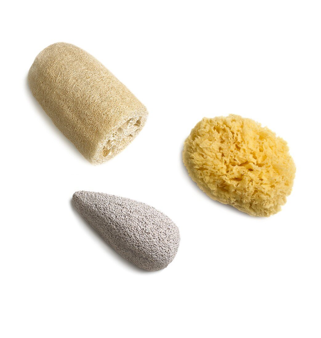 Natural sponge,loofa and pumice