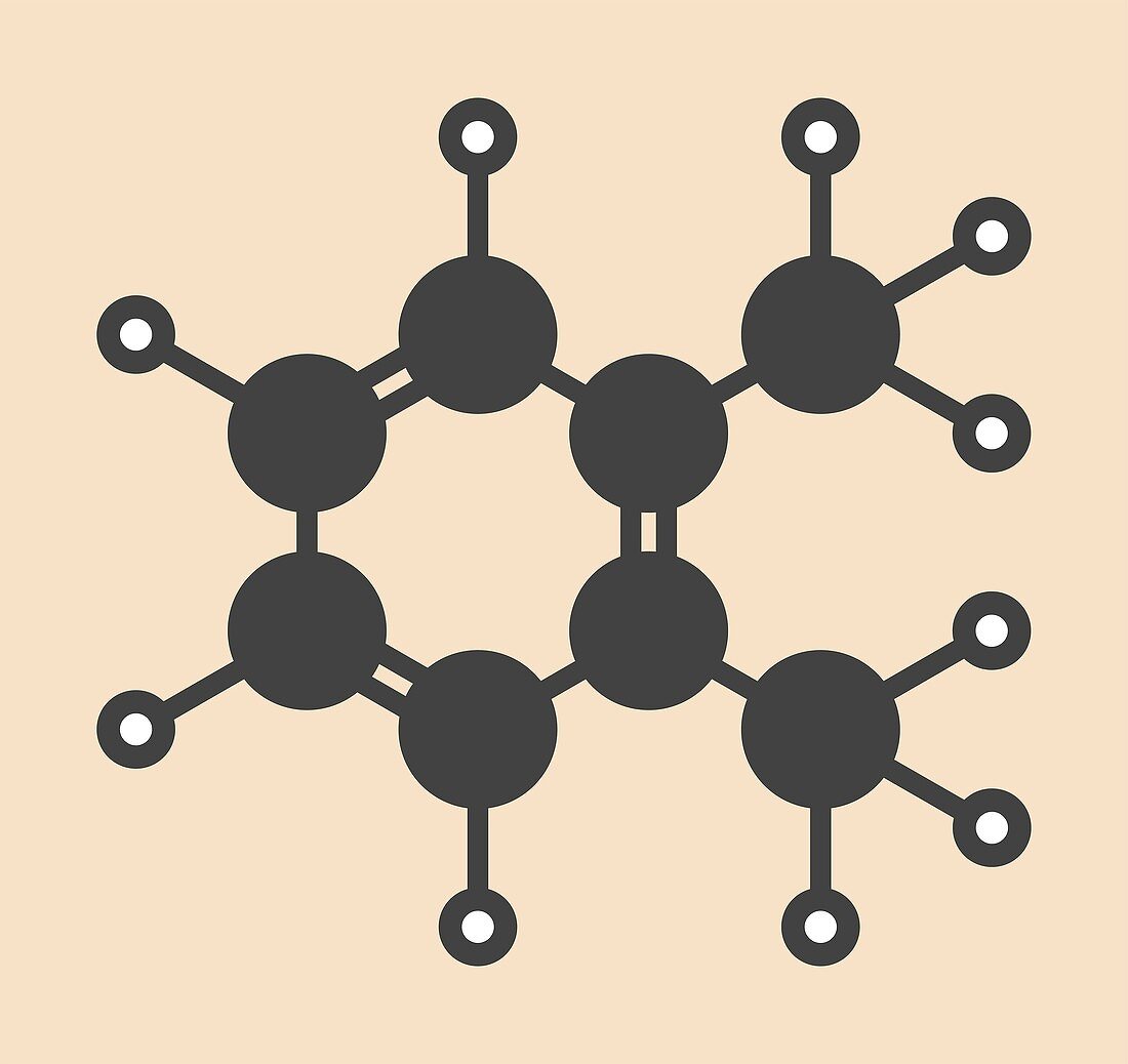 Ortho-xylene hydrocarbon molecule