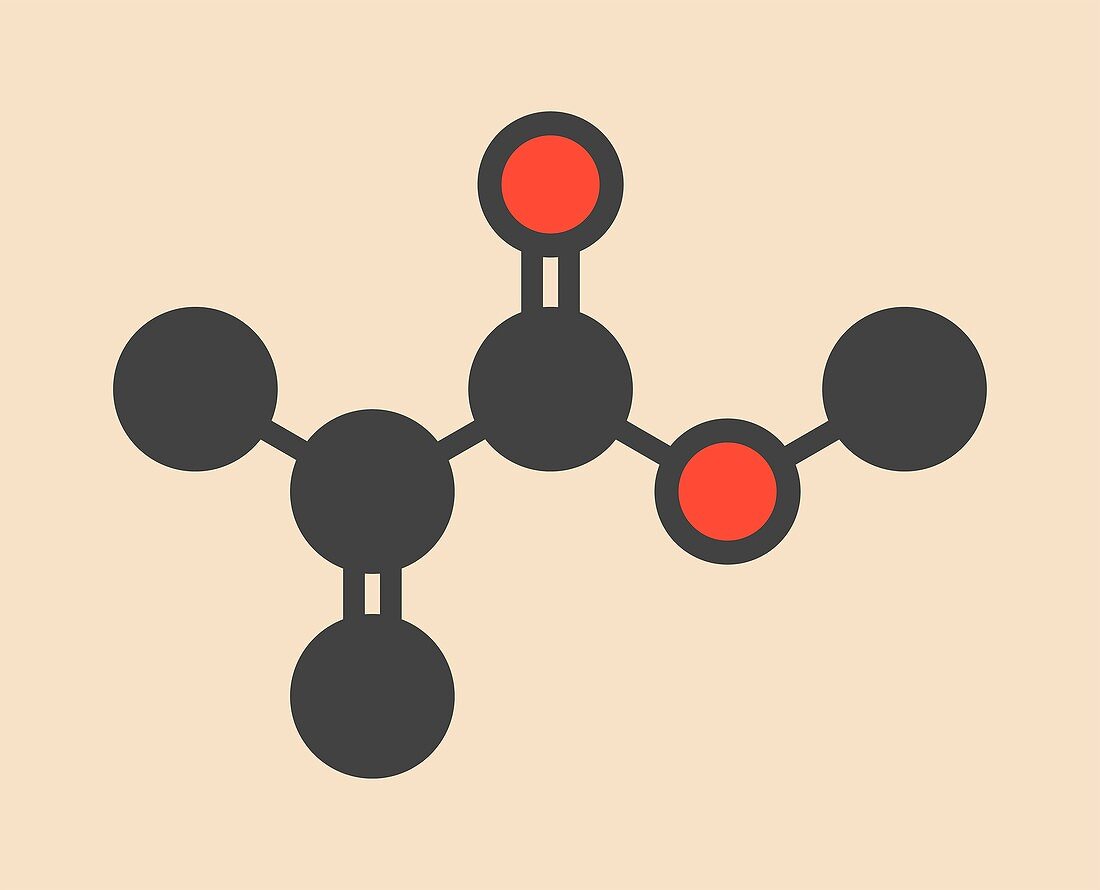 Methyl methacrylate molecule
