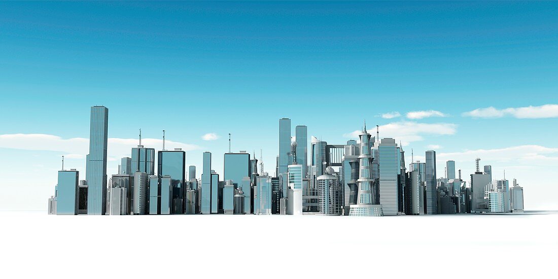 Urban skyline,Illustration