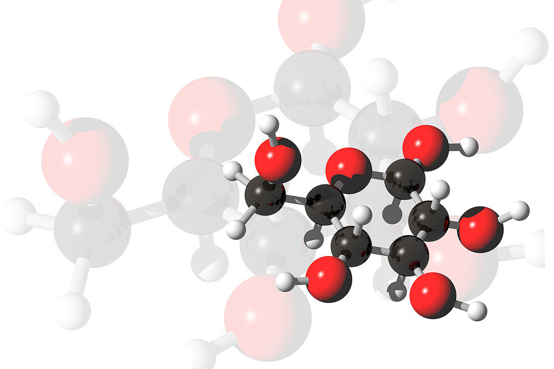 Glucose Molecules,illustration