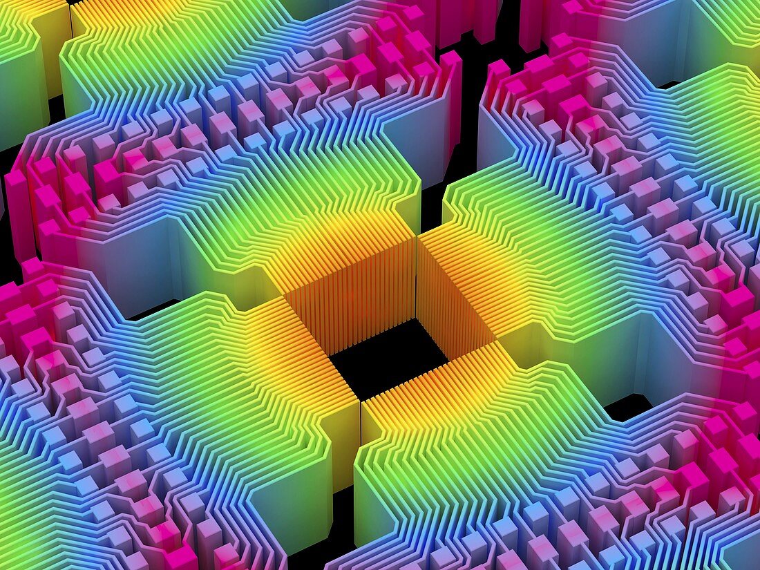 Quantum computer,electronic circuitry