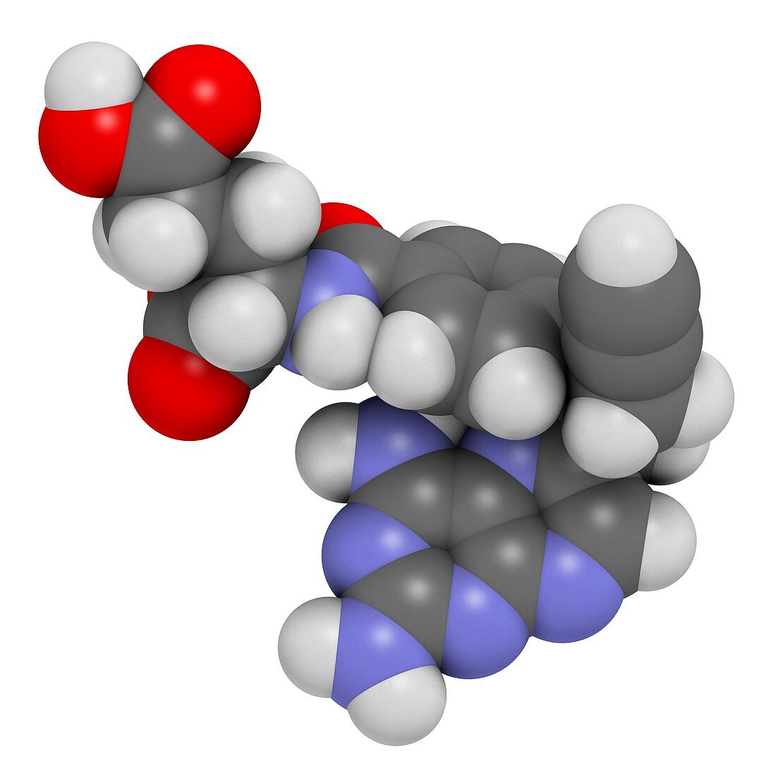 Pralatrexate cancer drug molecule