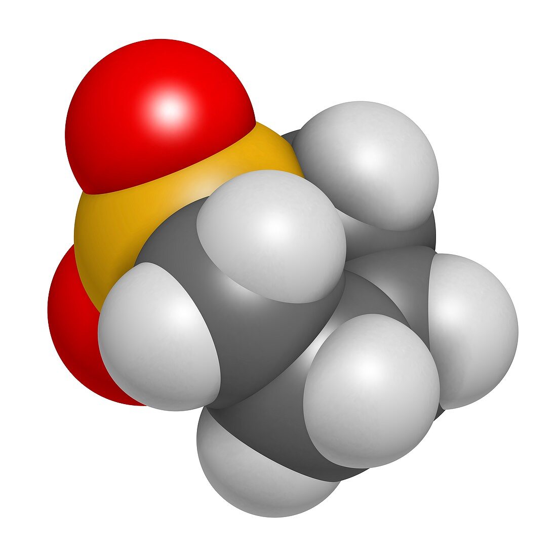 Sulfolane industrial solvent molecule
