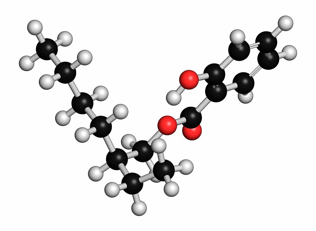 Octyl salicylate sunscreen molecule